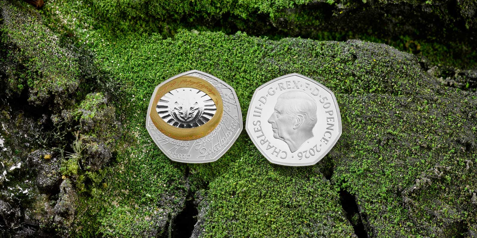 Royal Mint pièce de 50p Seigneur des Anneaux Œil de Sauron