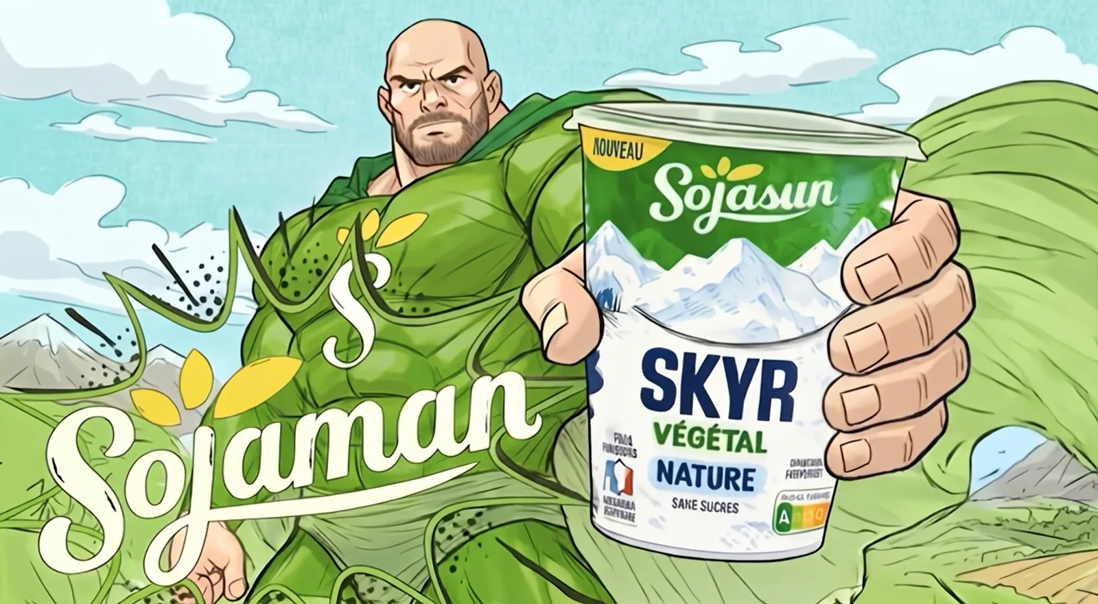Sojasun campagne SojaMan signée Marcel